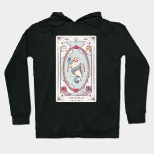 Tarot Cat The World Hoodie